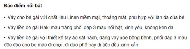 Đầm bé gái Haki màu trắng phối đáp 3 màu