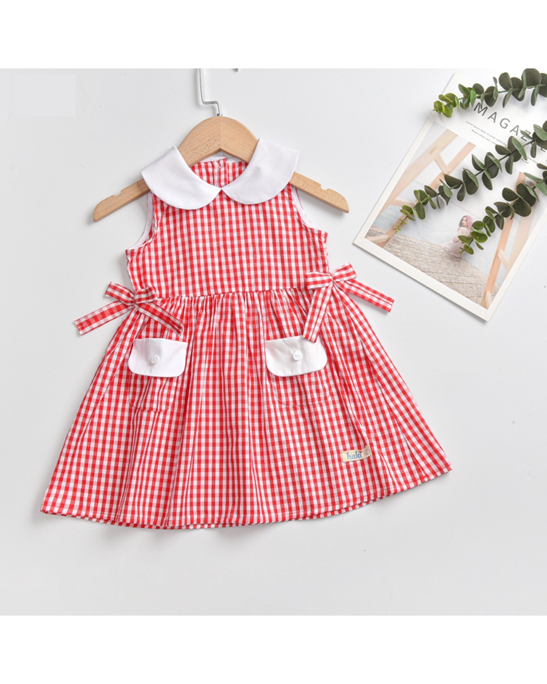 Đầm bé gái Haki HK519 màu đen - trắng 9