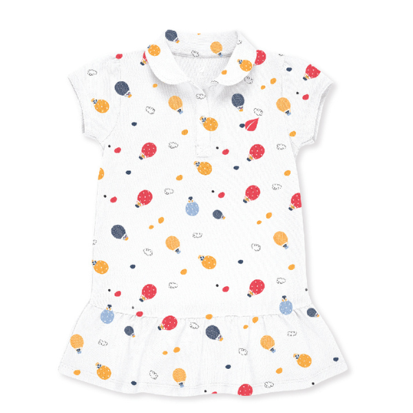 Đầm bé gái Lullaby NH372M màu trắng - AVAKids.com