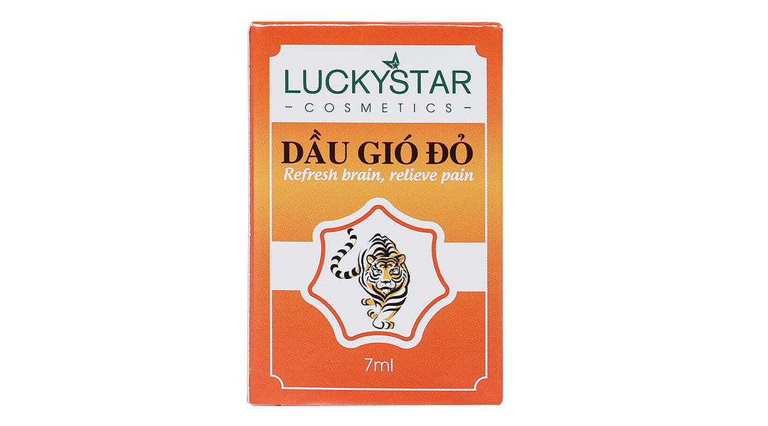 Dầu gió đỏ Lucky Star dùng giữ ấm cơ thể và xoa bóp