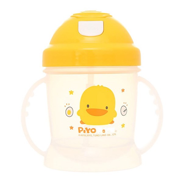 Bình tập uống nhựa PP PIYOPIYO PY830312 250 ml - Màu vàng (từ 8 tháng) - AVAKids.com