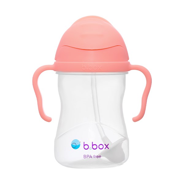 Bình Tập Uống 360 Độ B.box 521 240 Ml - Màu Cam Pastel (Từ 6 Tháng)