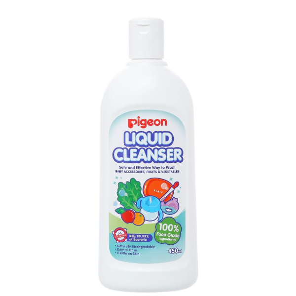 Nước rửa bình sữa Pigeon chai 450 ml - AVAKids.com