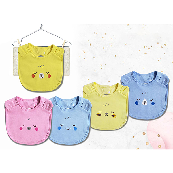 Yếm ăn cho bé hình thú cotton Babymommy - Màu ngẫu nhiên (6 - 12 tháng) - AVAKids.com