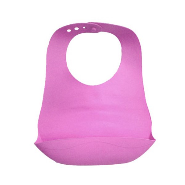 Yếm ăn cho bé nhựa nhiệt dẻo AMI 55302 - Màu hồng (từ 3 tháng) - AVAKids.com