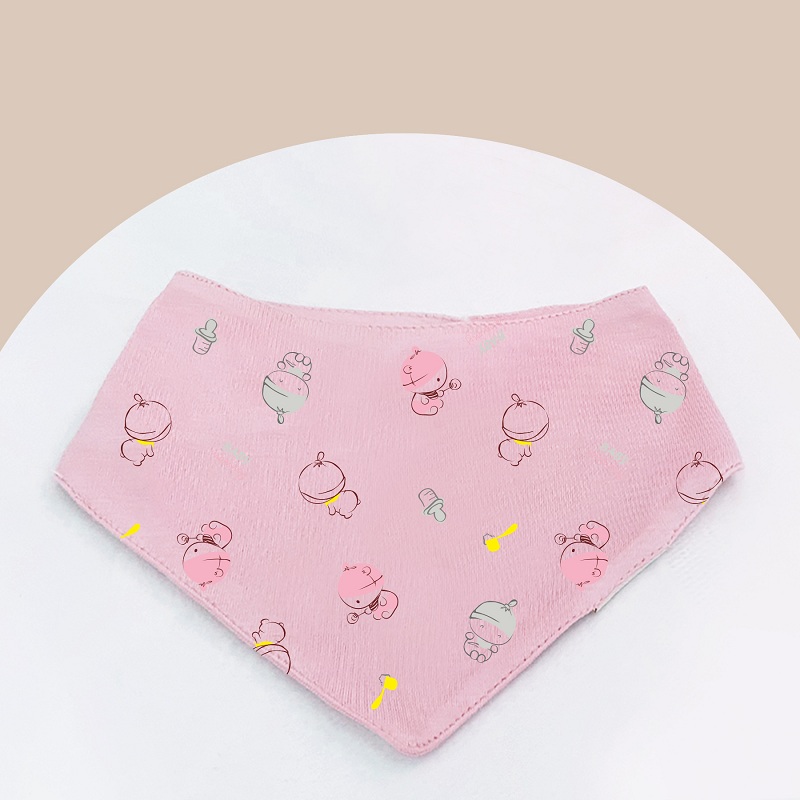 Yếm ăn cho bé hình em bé cotton BabyMommy - Màu ngẫu nhiên (0 - 1 tháng) 4
