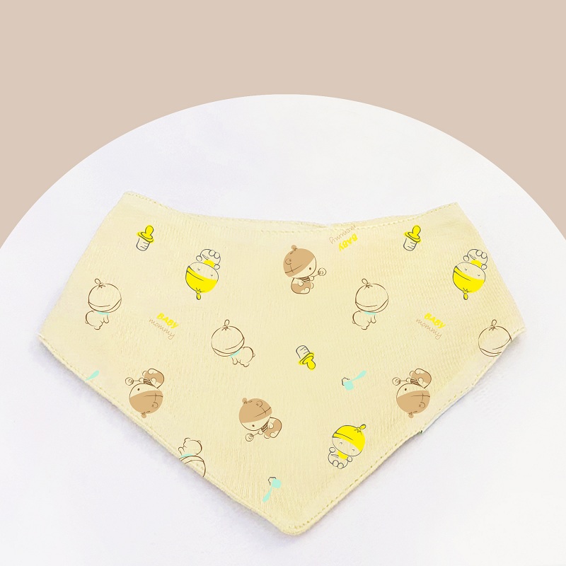 Yếm ăn cho bé hình em bé cotton BabyMommy - Màu ngẫu nhiên (0 - 1 tháng) 5