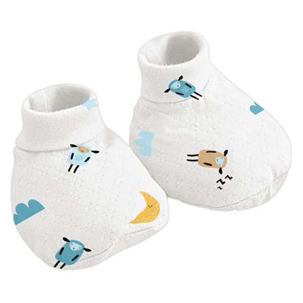 Bao chân có cổ Lullaby NH661P màu trắng (0 - 6 tháng) - AVAKids.com