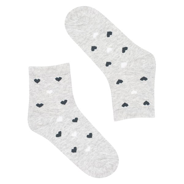 Tất cổ trung trái tim bé gái ONOFF màu tím (5 - 7 tuổi) 7