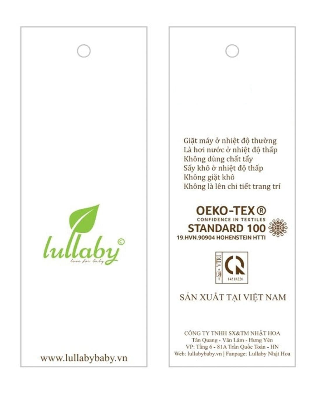 Bộ bao tay, bao chân Lullaby NH208V màu trắng (từ 0 - 3 tháng) 11