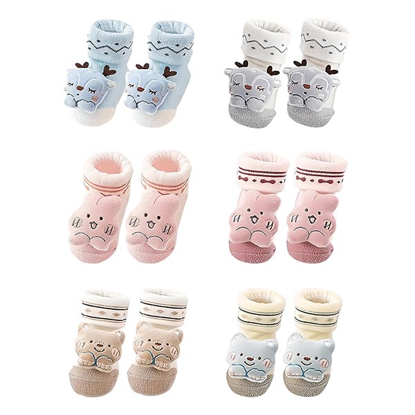 Set 2 đôi tất sơ sinh có cổ Á Châu YB481 - Màu ngẫu nhiên (0 - 18 tháng) - AVAKids.com