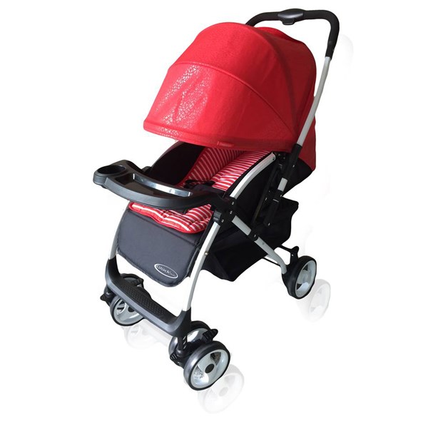 Xe đẩy 2 chiều gấp gọn Gluck Baby C58 (0 – 5 tuổi) – Màu đỏ