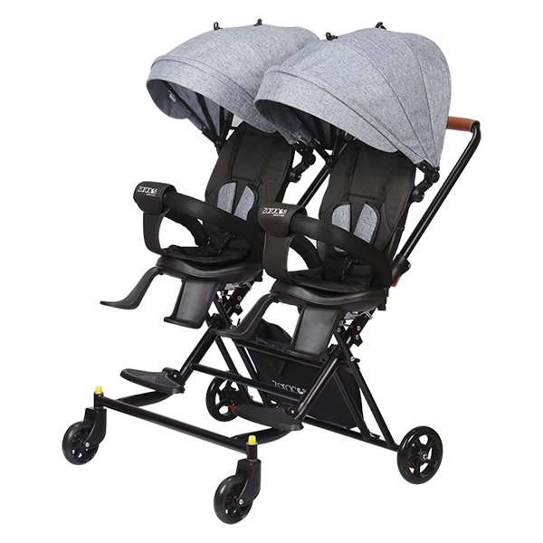 Xe đẩy đôi 2 chiều gấp gọn Zaracos Nicolas 0266 (3 tháng - 5 tuổi) - Màu xám - AVAKids.com