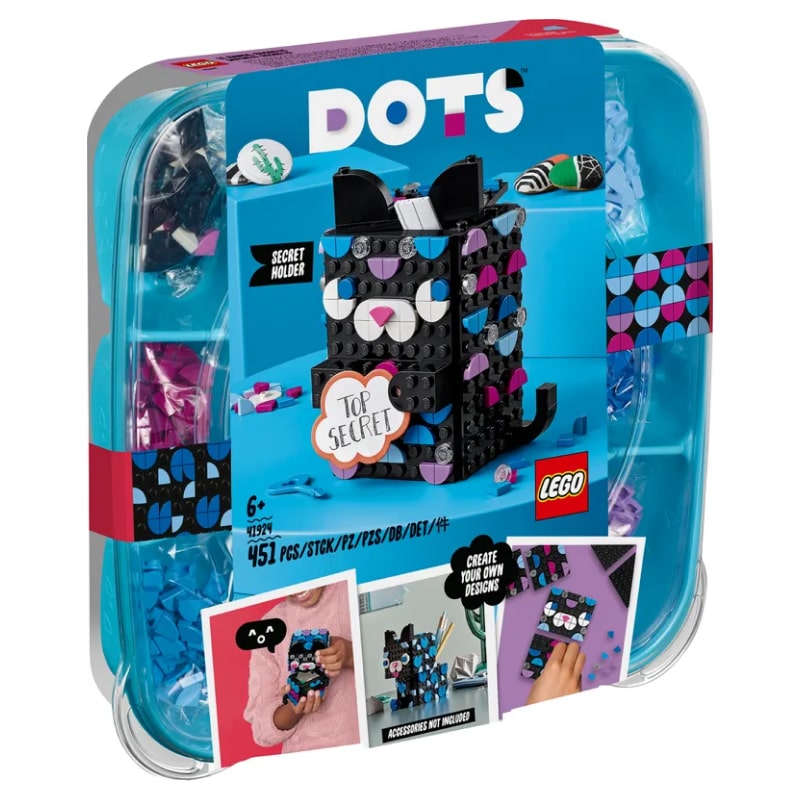 Đồ chơi lắp ráp phụ kiện mèo con bí ẩn Lego Dots 41924