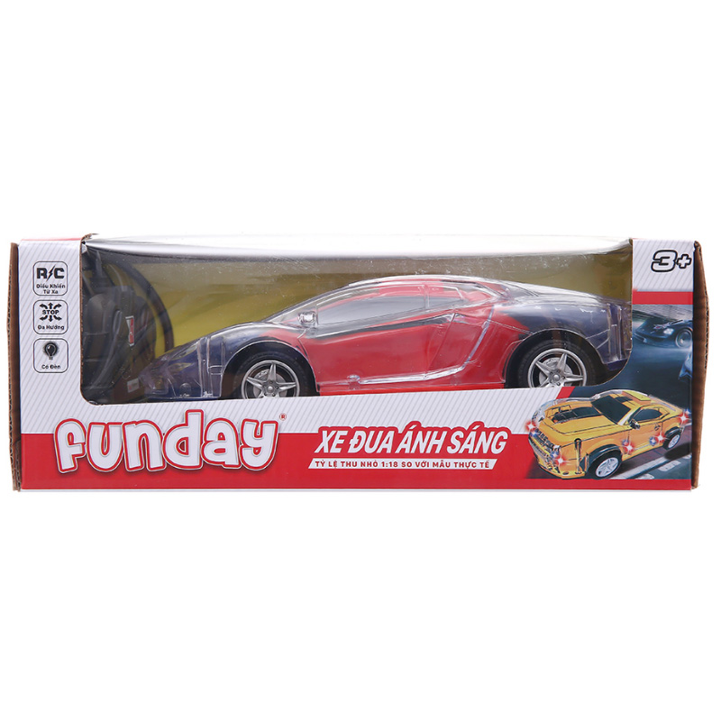Bộ đồ chơi xe đua điều khiển từ xa có đèn Funday Fd-0003