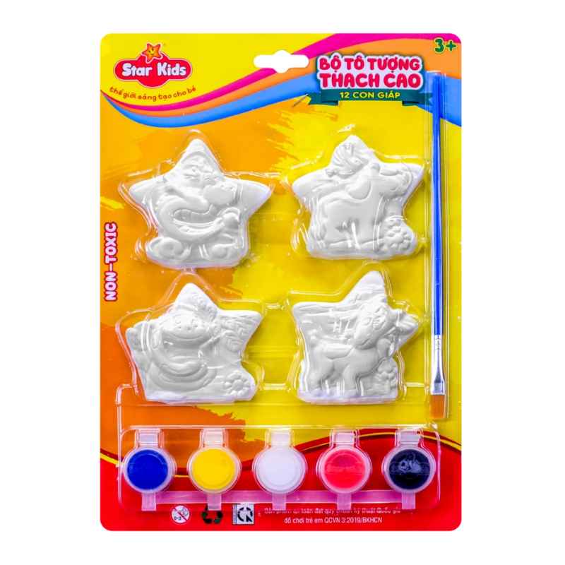 Bộ đồ chơi tô tượng chuột trâu cọp mèo Star Kids K-102/1 6