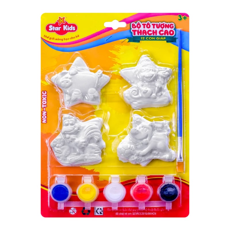 Bộ đồ chơi tô tượng chuột trâu cọp mèo Star Kids K-102/1 10