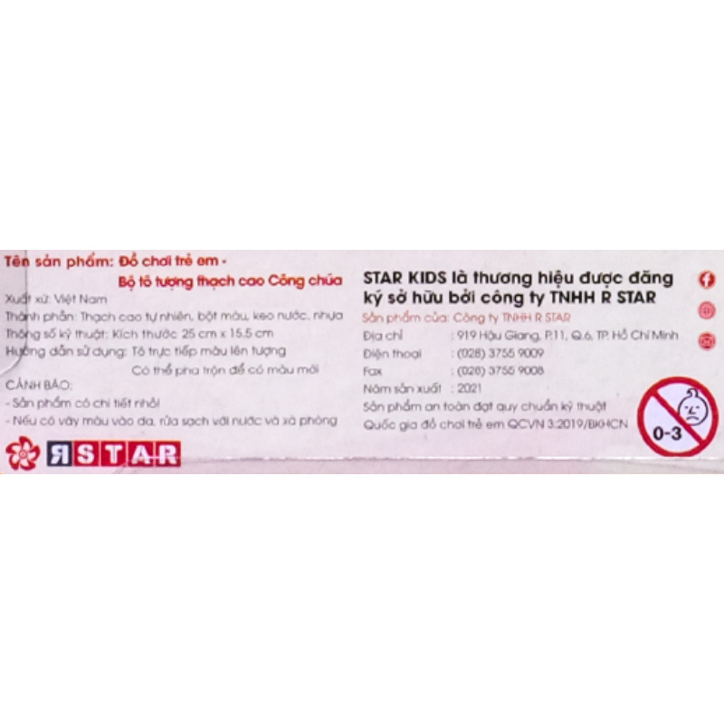 Bộ đồ chơi tô tượng thạch cao khủng long Star Kids K-121 17