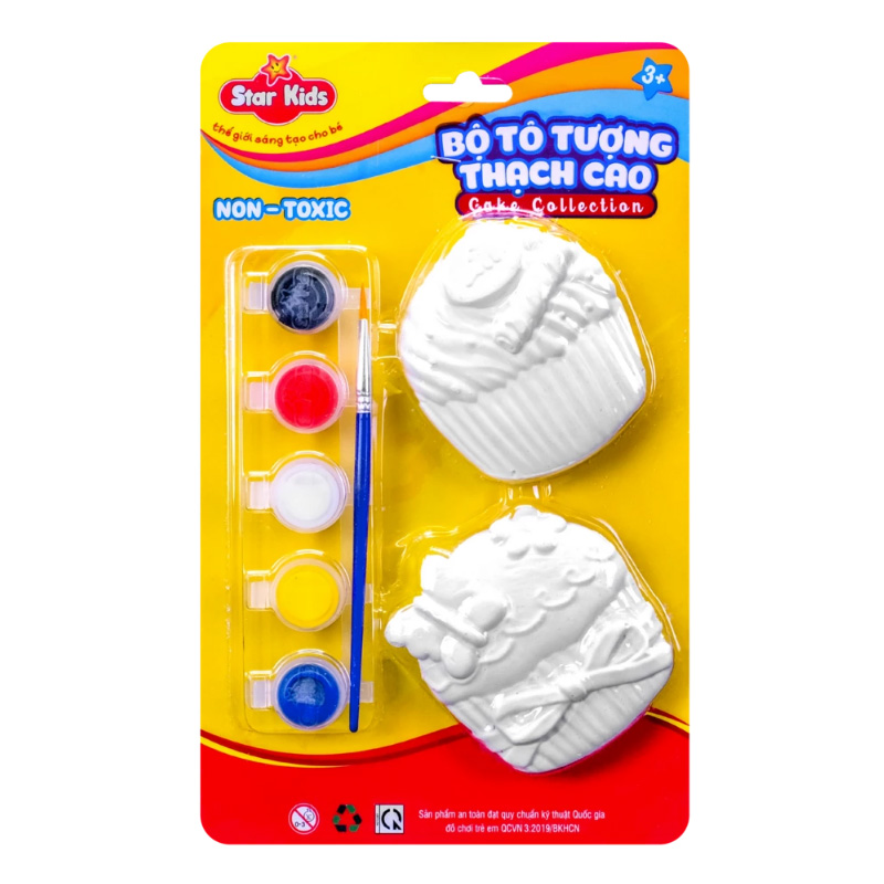 Bộ đồ chơi tô tượng thạch cao khủng long Star Kids K-121 19