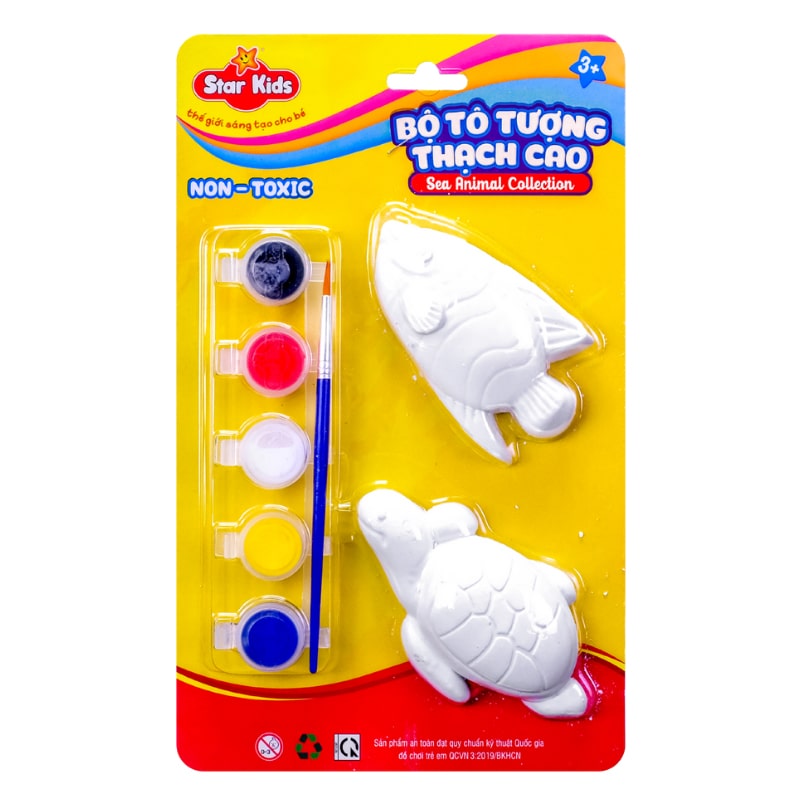 Bộ đồ chơi tô tượng thạch cao khủng long Star Kids K-121 6