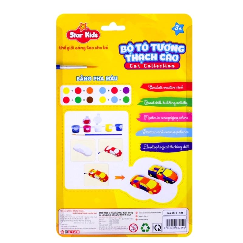 Bộ đồ chơi tô tượng thạch cao khủng long Star Kids K-121 11