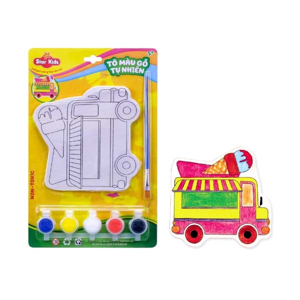 Bộ đồ chơi tô gỗ xe kem Star Kids K-211