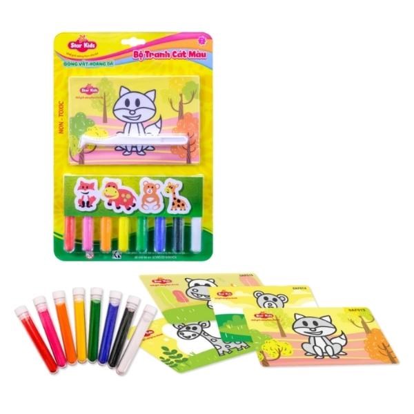 Bộ Đồ Chơi Tranh Cát Màu Động Vật Hoang Dã Star Kids K - 502