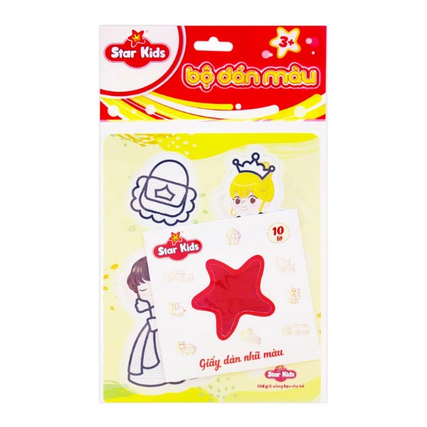 Bộ Đồ Chơi Tranh Dán Màu Váy Công Chúa Star Kids K - 605