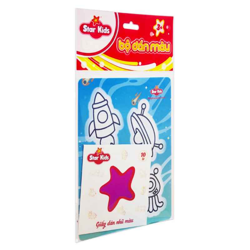 Bộ đồ chơi tranh dán màu váy công chúa Star Kids K-605 10