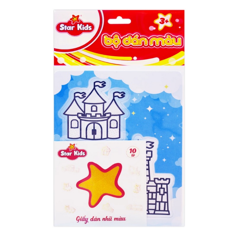 Bộ đồ chơi tranh dán màu lâu đài thần tiên Star Kids K-608