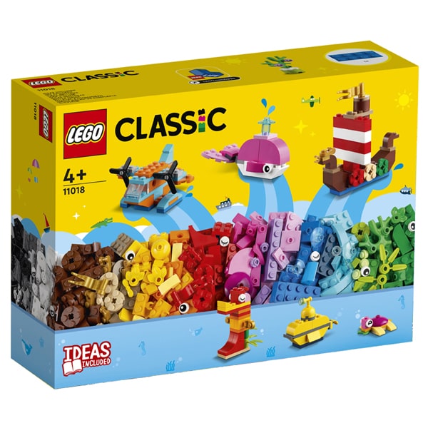 Đồ chơi hộp gạch classic chủ đề đại dương sáng tạo Lego Classic 11018 (333 chi tiết)