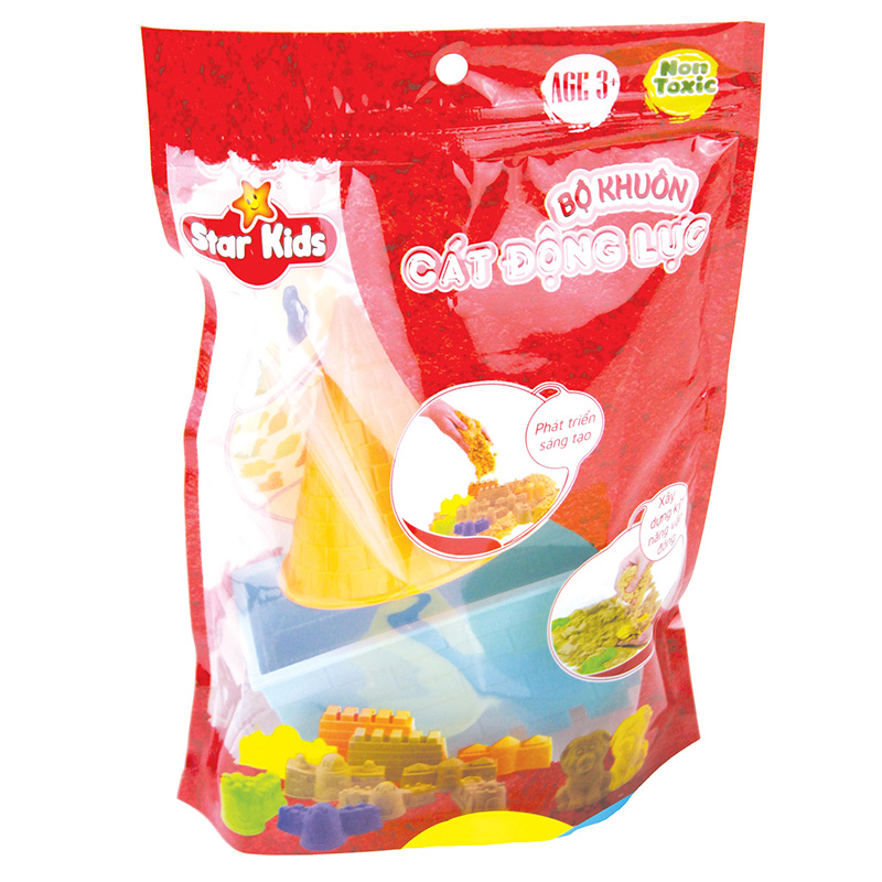Bộ khuôn cát 3D hình kiến trúc cơ bản Star Kids K407 (5 chi tiết) - Màu ngẫu nhiên 2