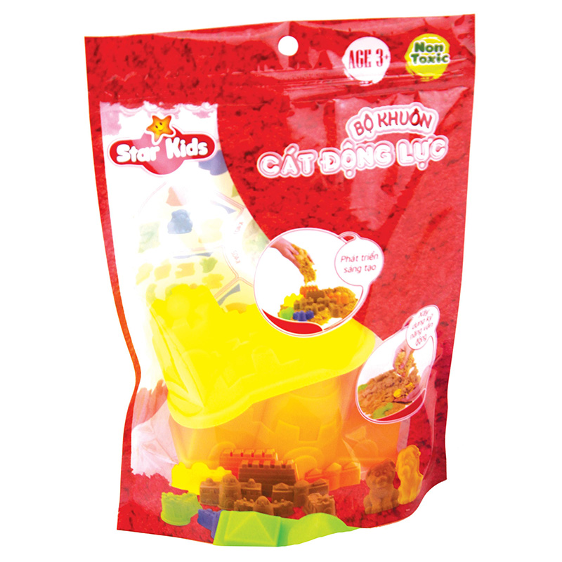 Bộ khuôn cát 3D hình kiến trúc cơ bản Star Kids K407 (5 chi tiết) - Màu ngẫu nhiên 6