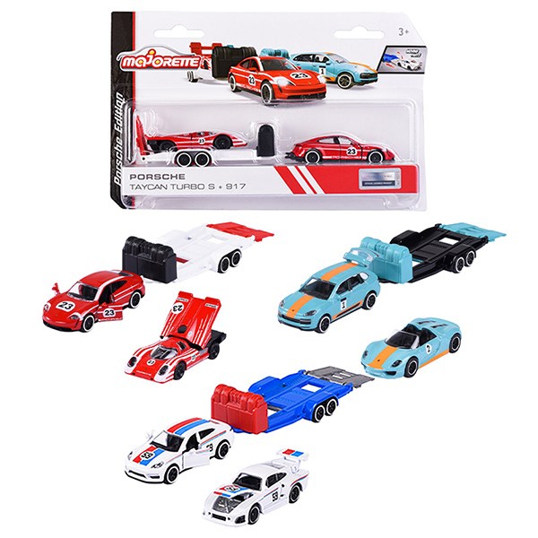 Đồ Chơi Xe Mô Hình Majorette Porsche Motorsport Race Trailer Simba - Màu Ngẫu Nhiên