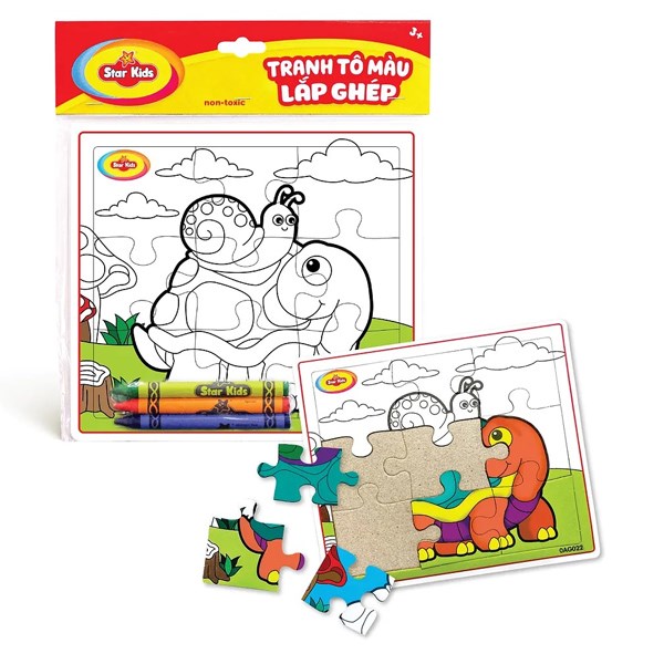 Bộ Đồ Chơi Tranh Tô Màu Lắp Ghép Star Kids - Mẫu Ngẫu Nhiên