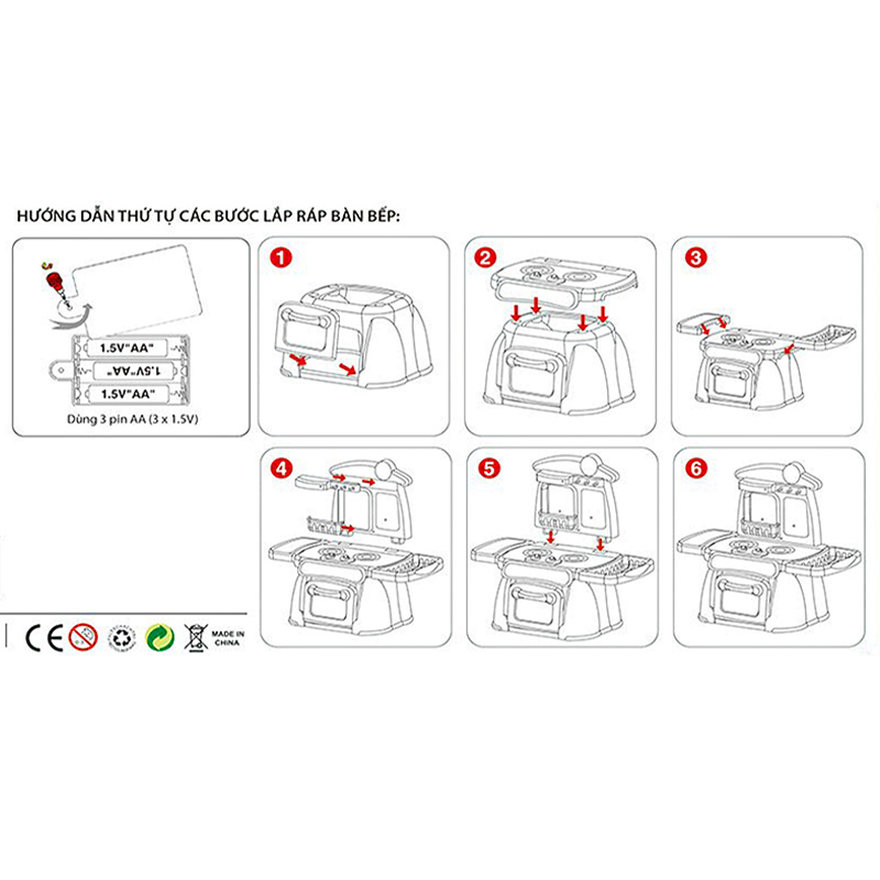 Bộ đồ chơi nhà bếp Duka DK81126 (22 chi tiết) 5