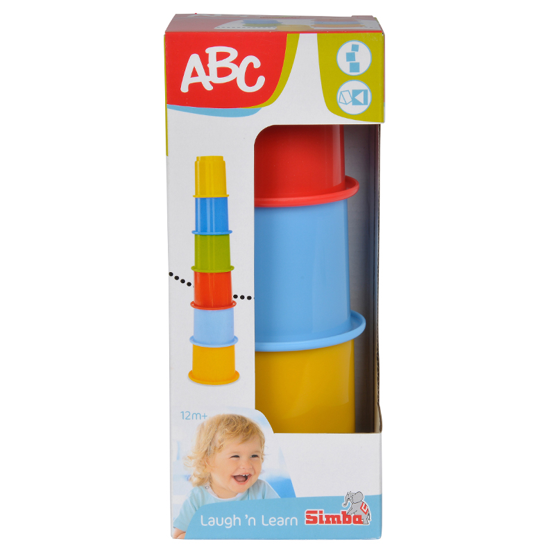 Đồ chơi cốc xếp chồng abc stacking cups Simba