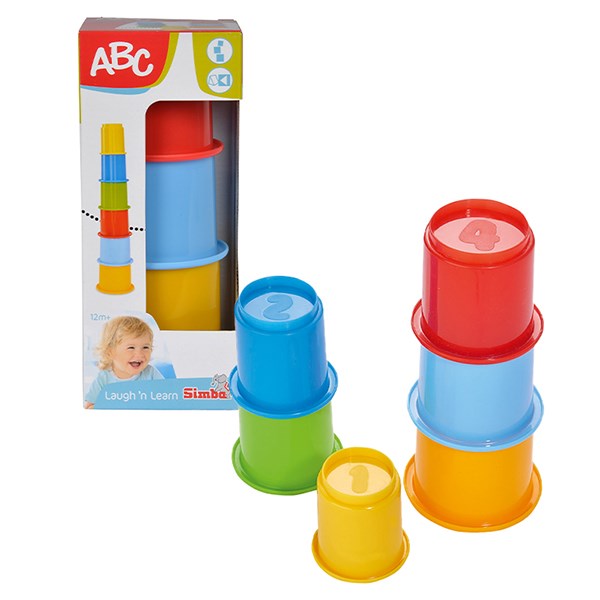 Đồ Chơi Cốc Xếp Chồng Abc Stacking Cups Simba