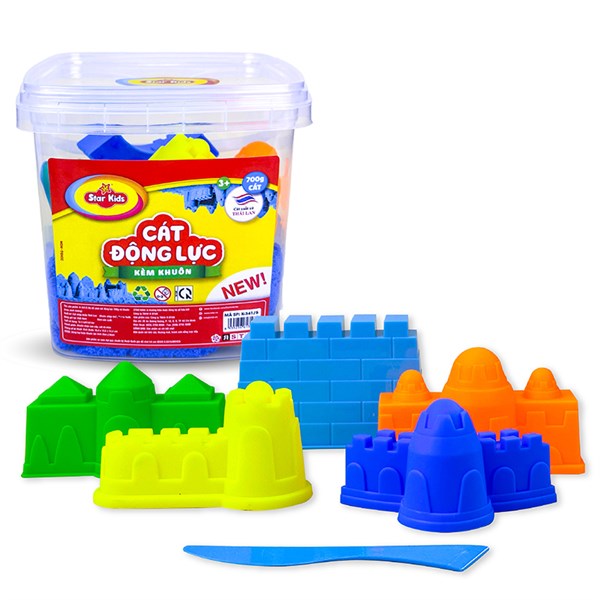 Bộ đồ chơi cát động lực 700g và khuôn Star Kids K-341/1 - Màu tự nhiên 6