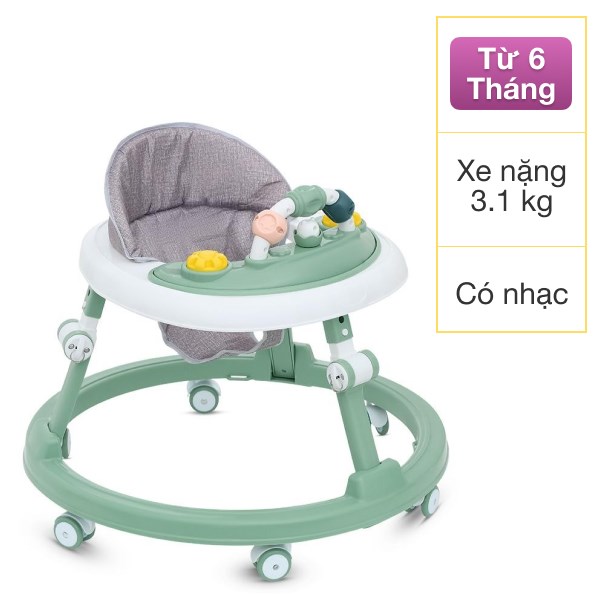 Xe Tập Đi Con Mèo Top Kids Xtd - Ac03 - Màu Ngẫu Nhiên (Từ 6 Tháng)