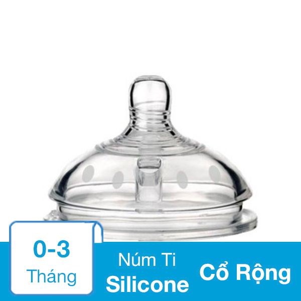 Núm ti Gluck Baby kim cương MMD cổ rộng size S (0 - 3 tháng) - AVAKids.com
