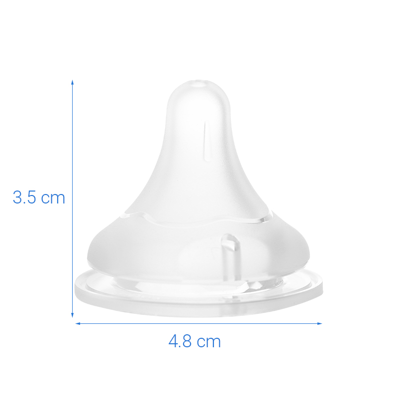 Bộ 2 núm ti Pigeon siêu mềm Plus WN3 cổ rộng phiên bản Nhật size S (1 - 3 tháng) 18