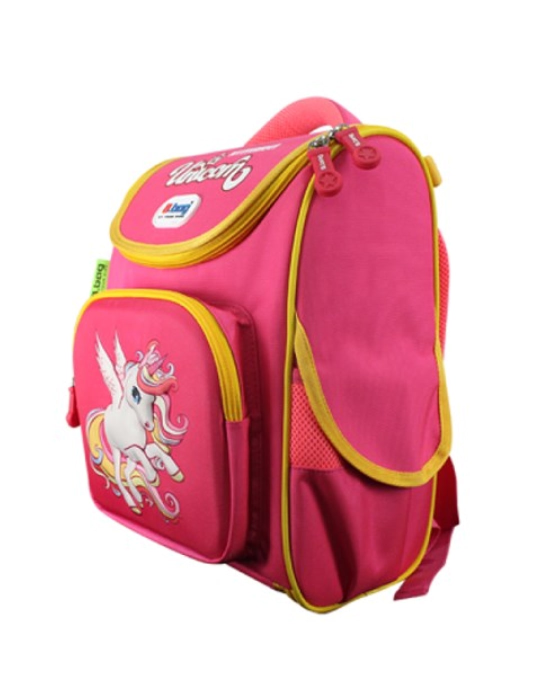 Balo chống gù cho bé B.Bag Genius Box F2-Unicorn B-12-106 hồng