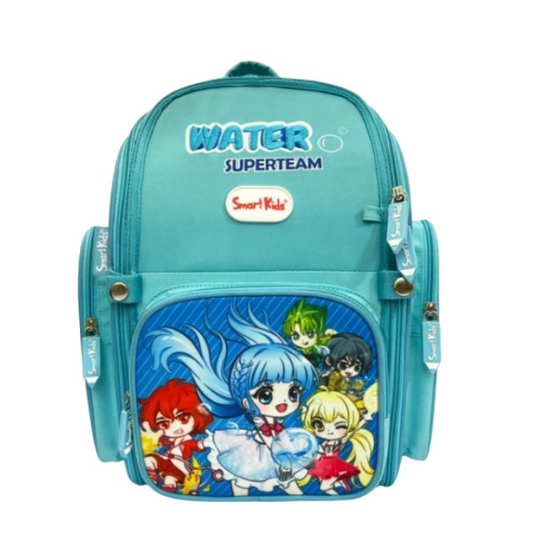 Balo chống gù cho bé Smartkids Super Team-Earth B-013 xanh đen - AVAKids.com