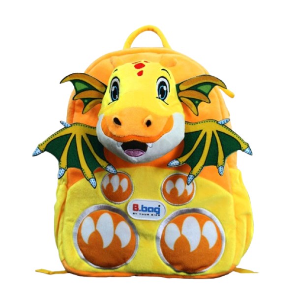 Balo cho bé mẫu giáo B.Bag Cushy-Dragon B-12-103 vàng