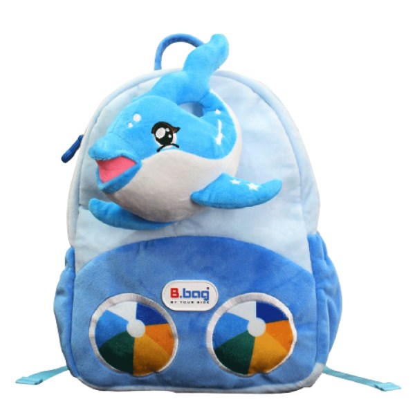 Balo cho bé mẫu giáo B.Bag Cushy-Dolphin B-12-104 xanh dương - AVAKids.com