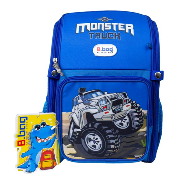 Balo chống gù cho bé B.Bag Adventure Box-Fighter B-12-113 xanh rêu - AVAKids.com