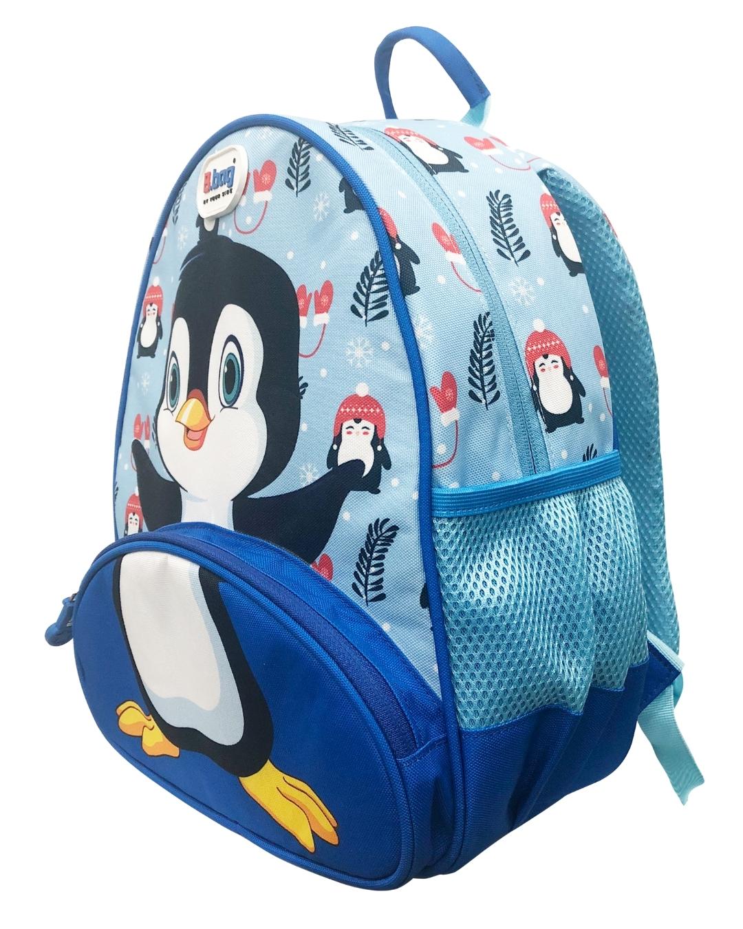 Balo cho bé mẫu giáo B.Bag Buddy - Penguin B-12-101 xanh