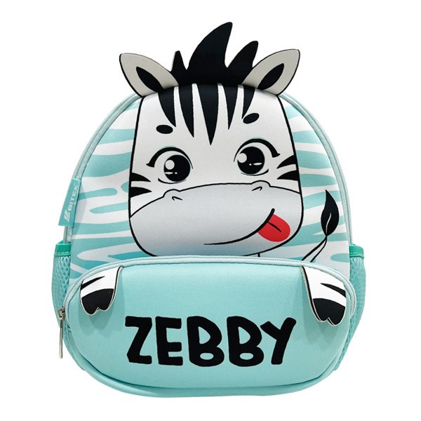 Balo mẫu giáo Smartkids Cute Pets-Zebby B-043 xanh ngọc - AVAKids.com