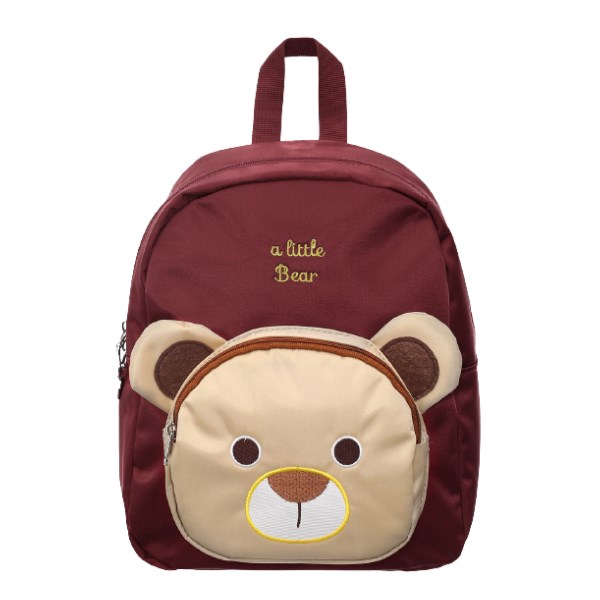 Balo cho bé mẫu giáo Tbwin PANNA8 gấu Little Bear E2100 đỏ - AVAKids.com